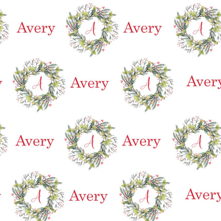 Christmas Wreath Personalised Blanket