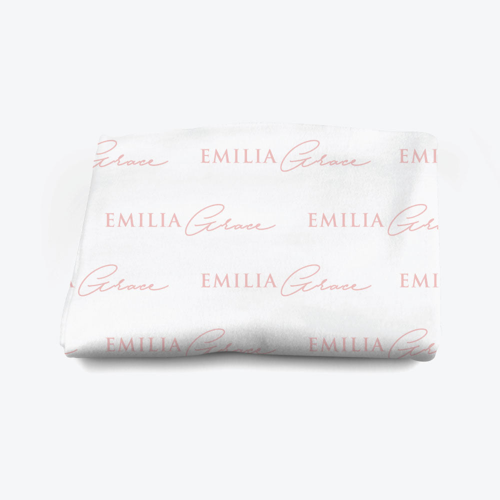 Emilia Grace Personalised Blanket