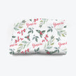 Christmas Mistletoe Personalised Blanket