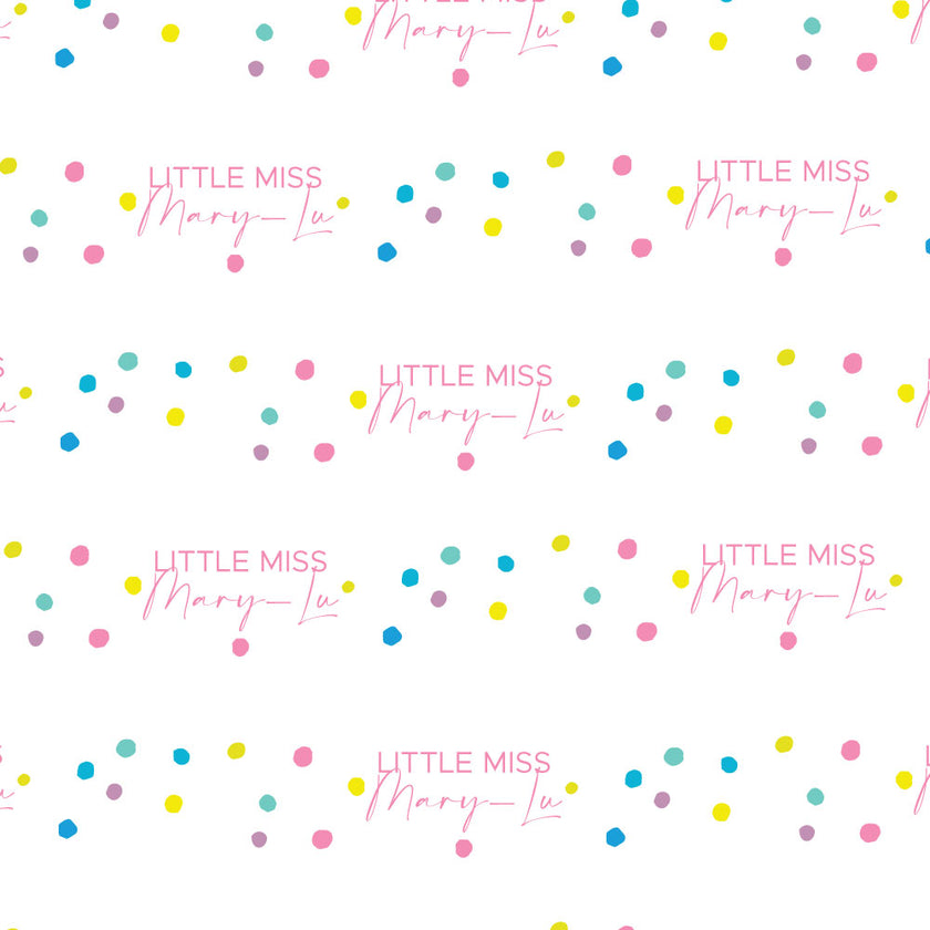 Little Miss Personalised Blanket