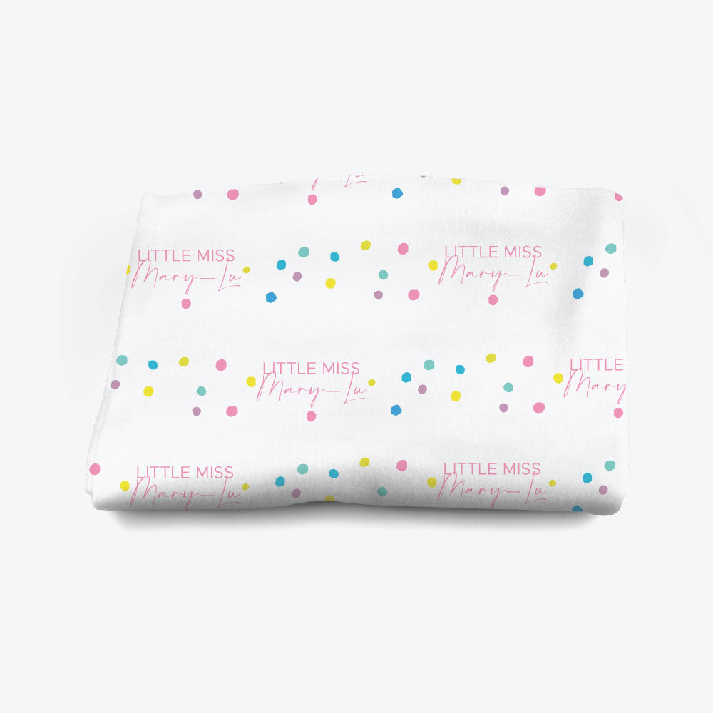 Little Miss Personalised Blanket