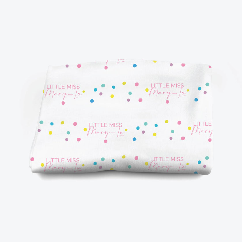 Little Miss Personalised Blanket